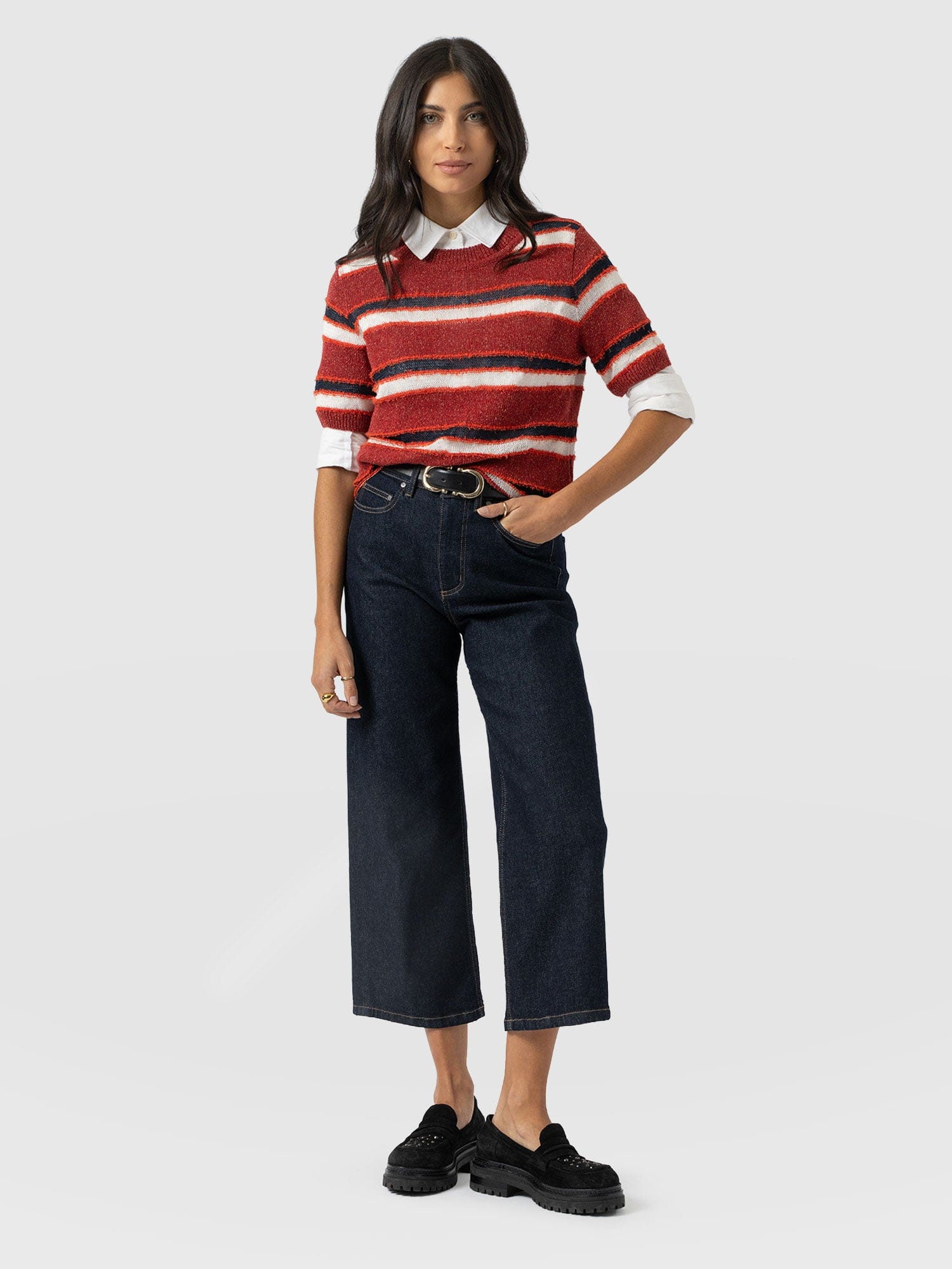 Rylie Crop Jean - Indigo - Women's Jeans | Saint + Sofia® USA